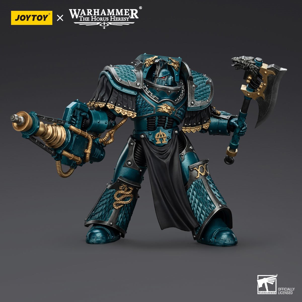 Joy Toy Warhammer The Horus Heresy Alpha Legion Lernaean Terminator with Conversion Beam Cannon 1:18 Scale Action Figure