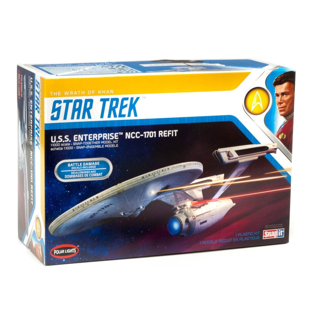 Star Trek U.S.S. Enterprise Refit Wrath of Khan Edition 1:1000 Scale Model Kit