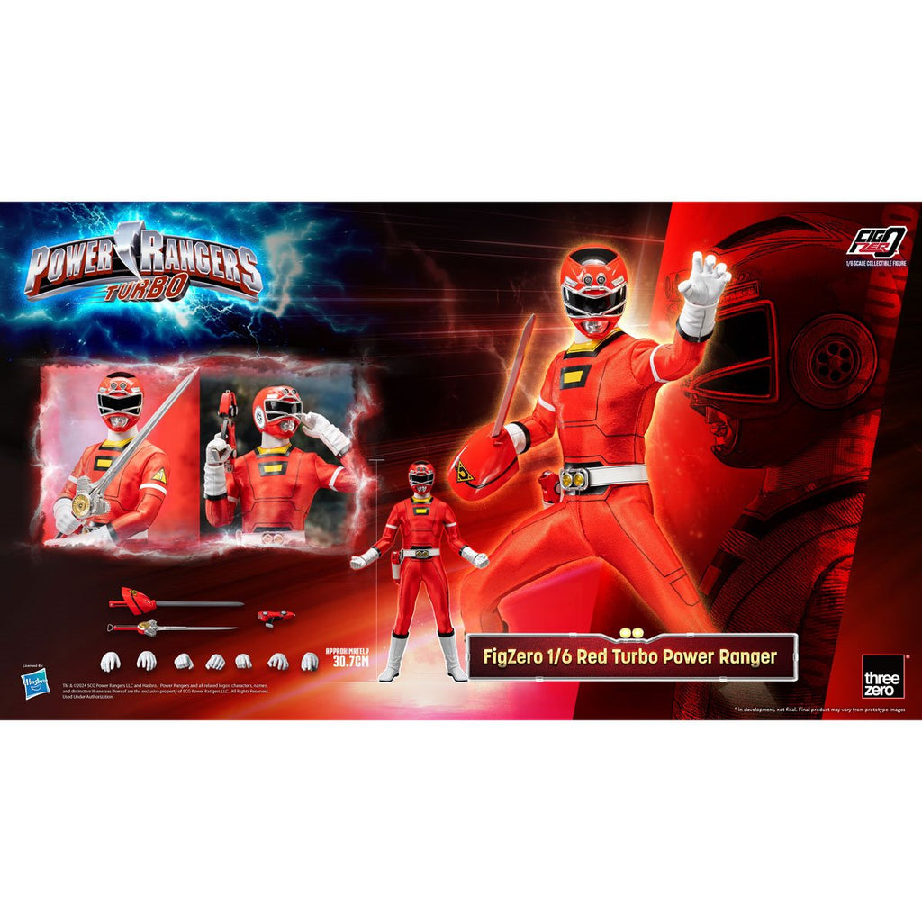 Power Rangers Turbo Red Turbo Power Ranger FigZero 1:6 Scale Action Figure