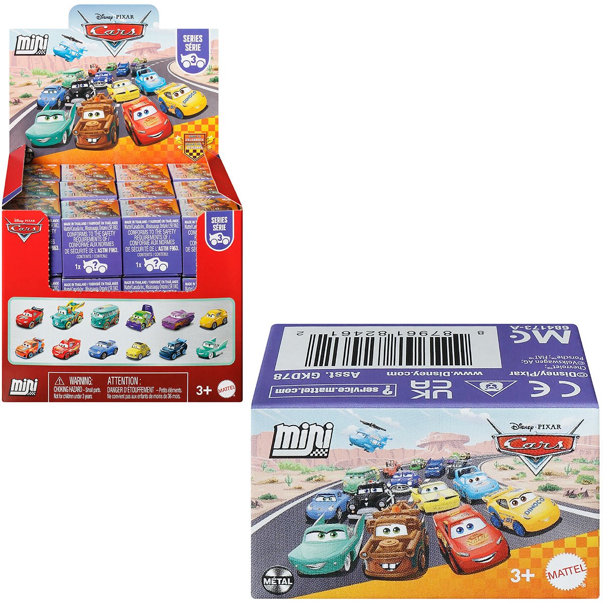Disney Pixar Cars Mini Vehicle 2026 Mix 3 Blind Box Case of 36