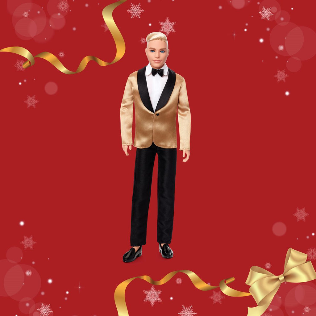 Barbie 2025 Holiday Ken Doll with Blonde Hair