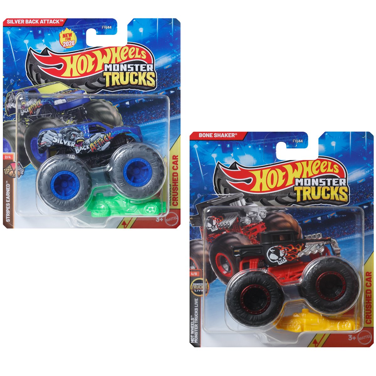 Hot Wheels Monster Trucks 1:64 Scale Vehicle 2026 Mix 7 Case of 8