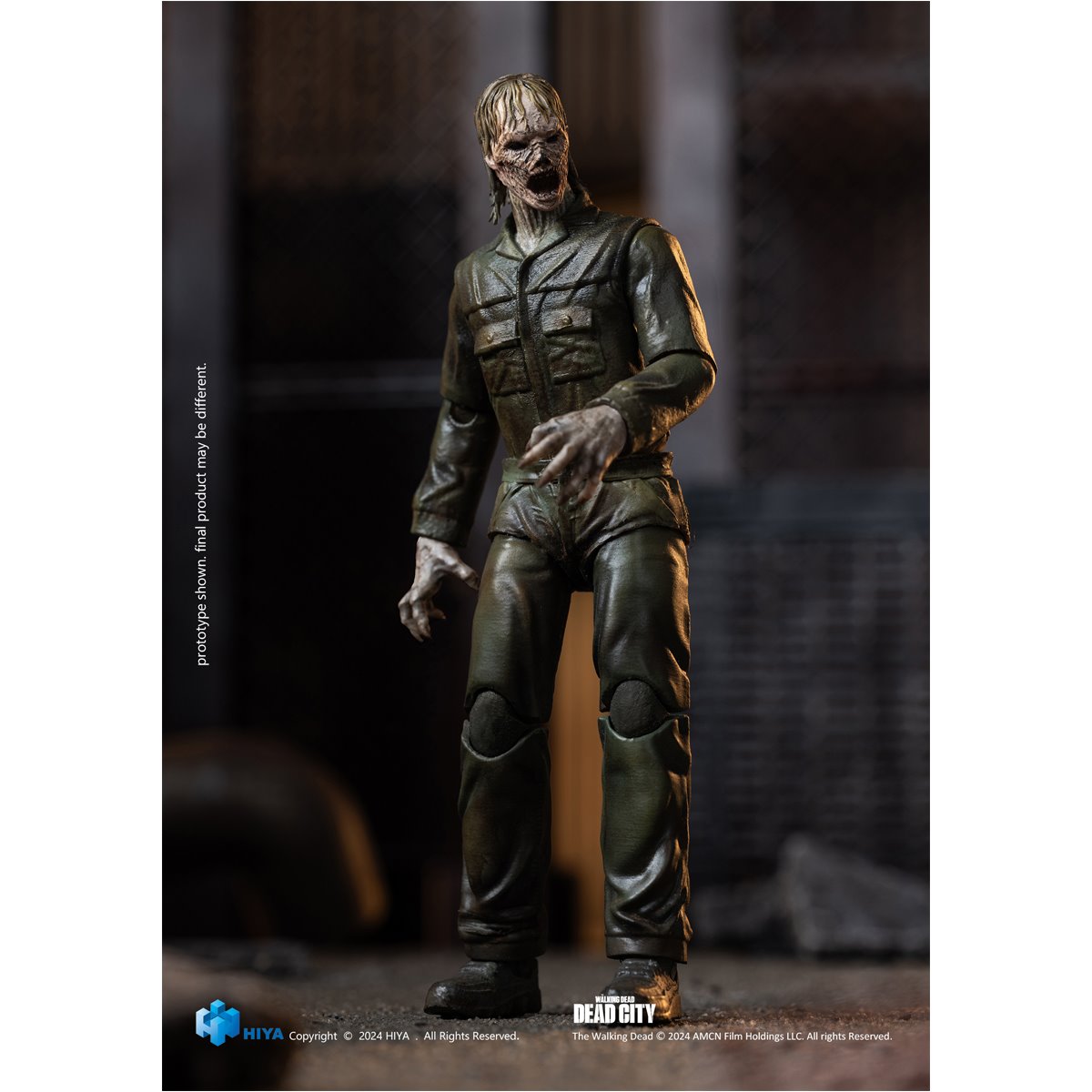The Walking Dead: Daryl Dixon Dark Eyes Walker Exquisite Mini Series 1:18 Scale Action Figure