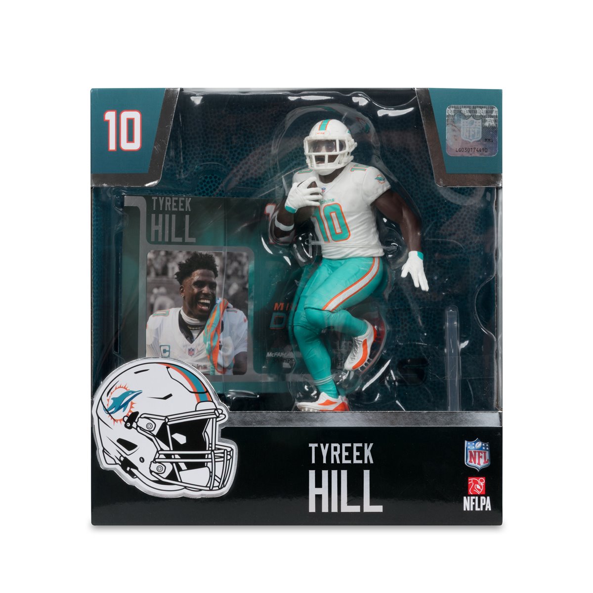 NFL SportsPicks 2025 Miami Dolphins Tyreek Hill Alternate Jersey 7-Inch Scale Posed Figure