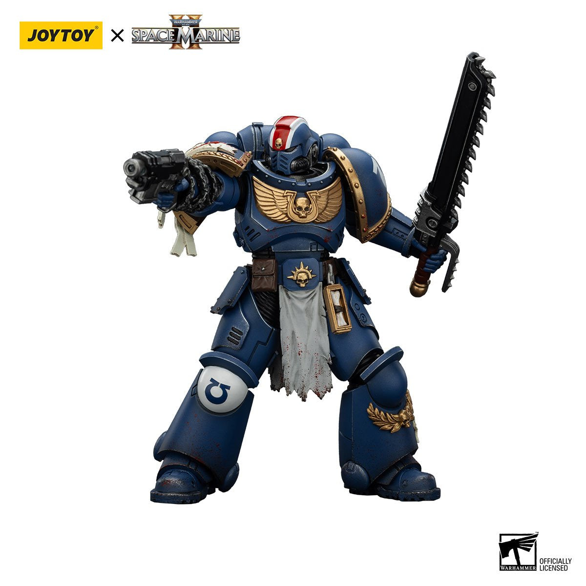 Joy Toy Warhammer Space Marine II Ultramarines Lieutenant Titus Collectors Edition 1:18 Scale Action Figure