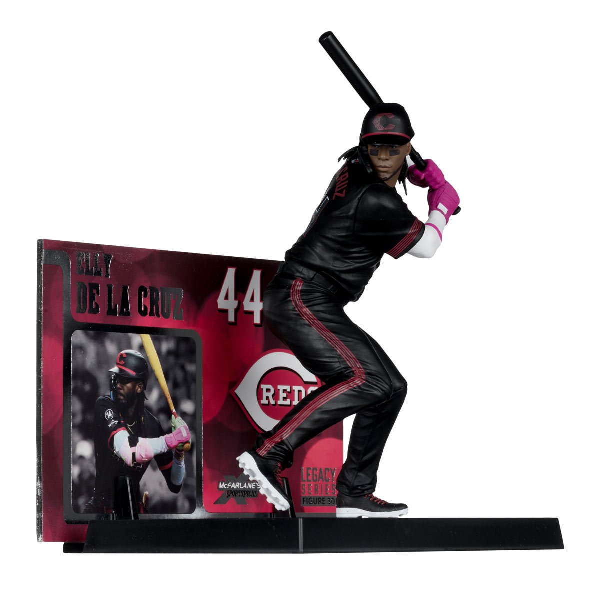 MLB SportsPicks Cincinnati Reds Elly De La Cruz City Connect Jersey 7-Inch Posed Figure