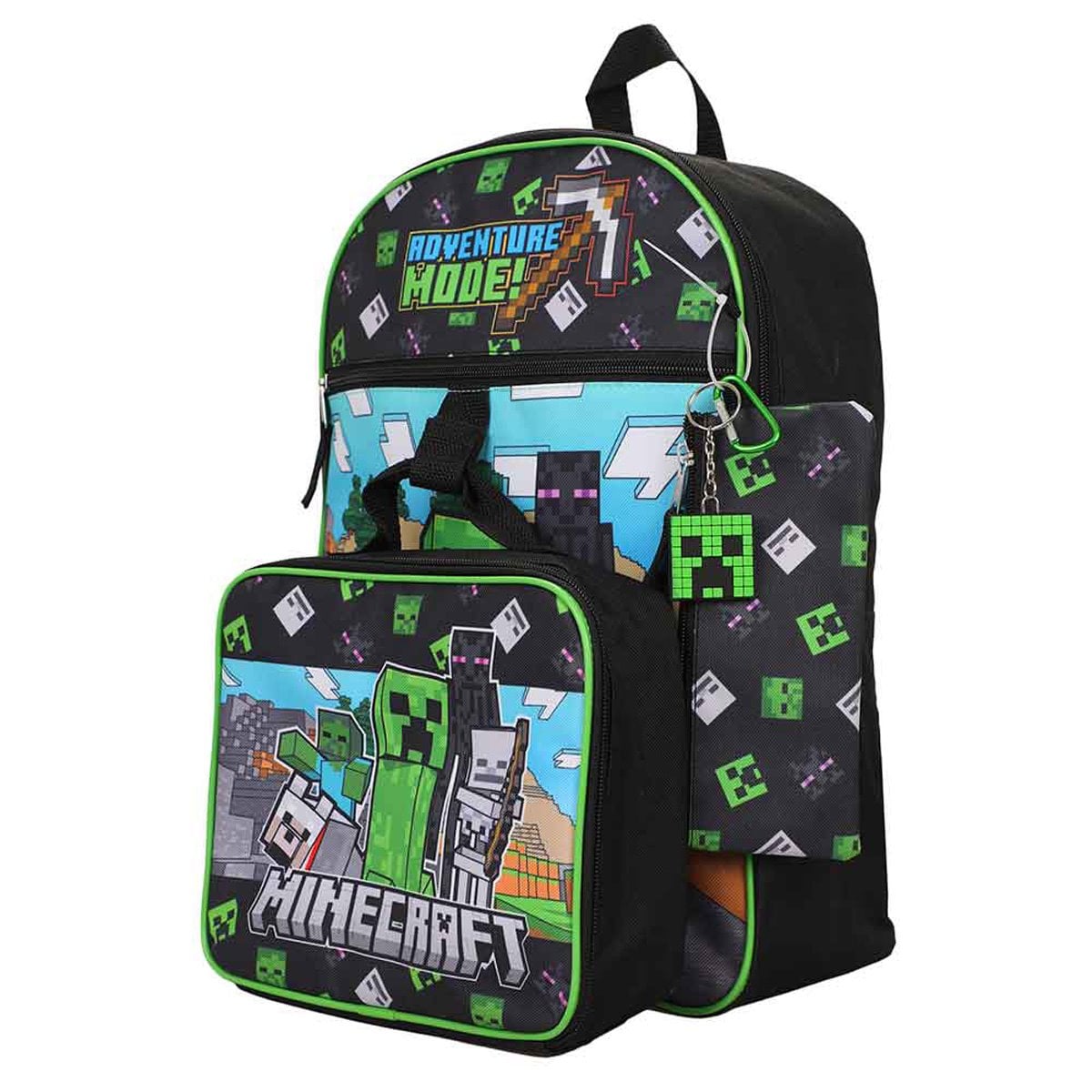 Minecraft Adventure Mode Youth Backpack 5-Piece Set