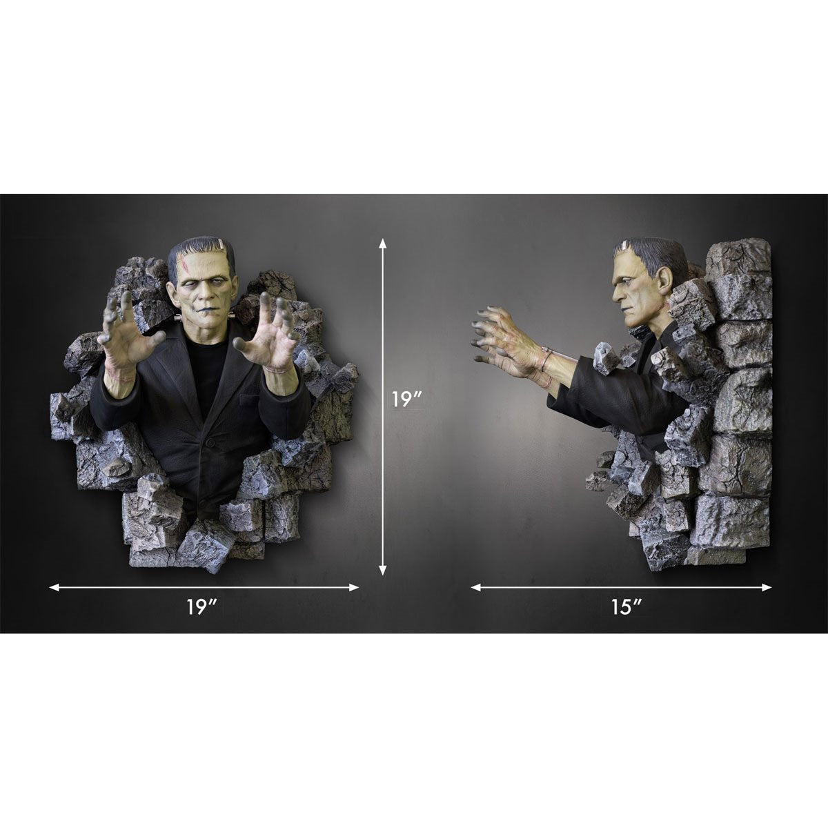 Frankenstein 1:2 Scale Wall Sculpture Mount
