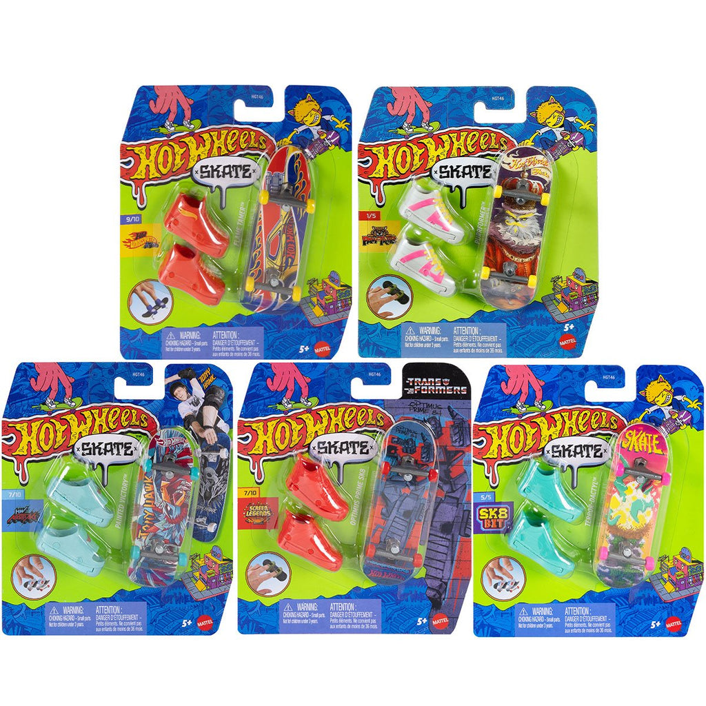 Hot Wheels Skate Fingerboard Singles 2025 Mix 6 Case of 16
