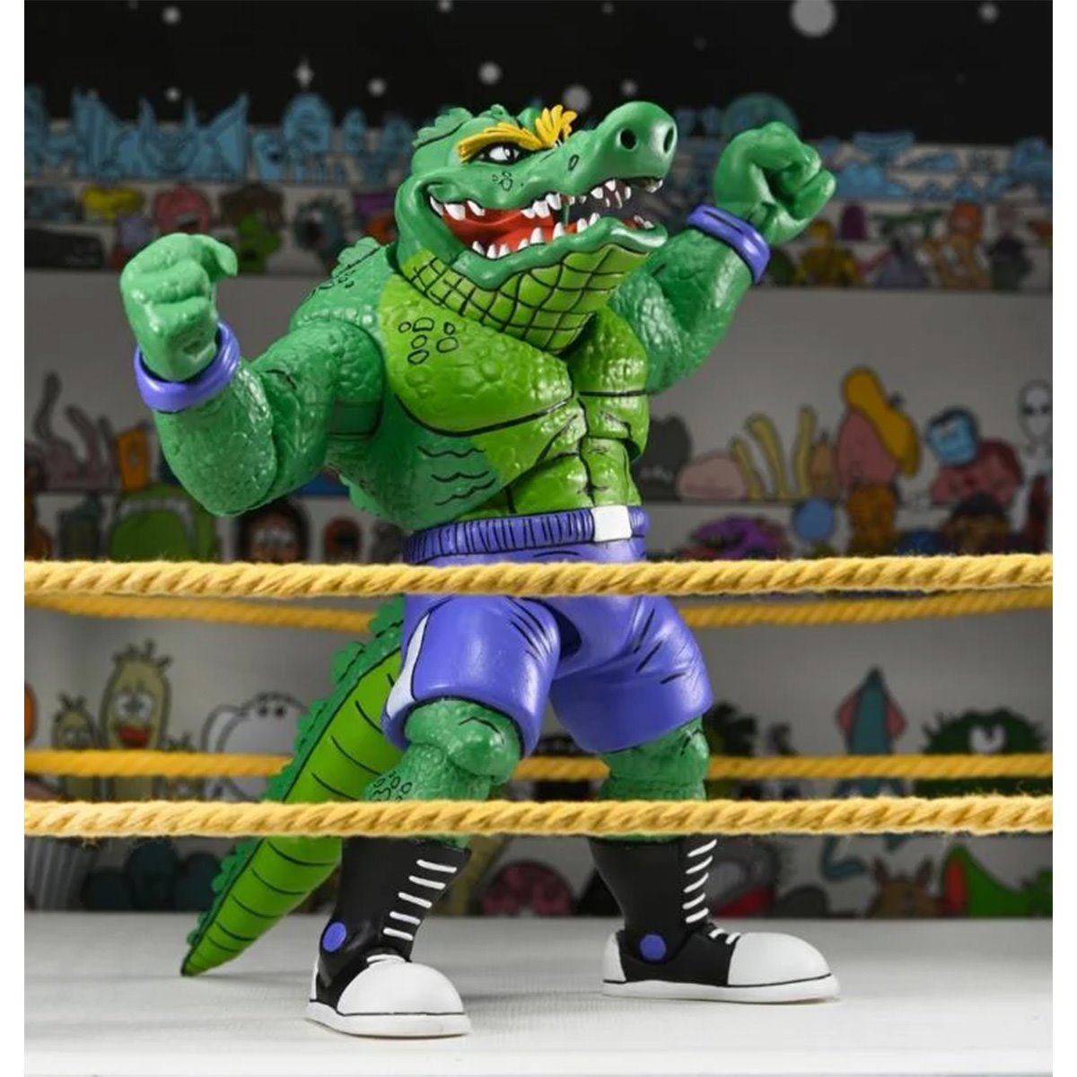 Teenage Mutant Ninja Turtles Archie Comics Stump Wrestling Leatherhead 7-Inch Scale Action Figure