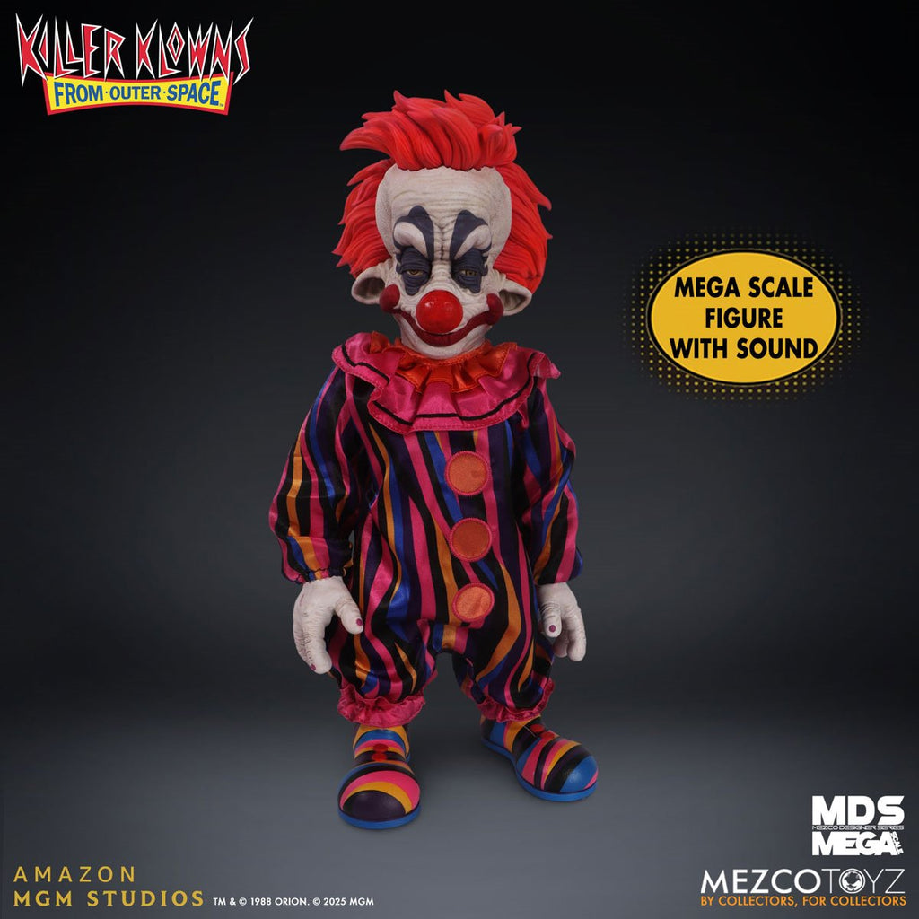 Killer Klowns From Outer Space Rudy with Sound Mezco Designer Series Mega-Scale 15-Inch Doll