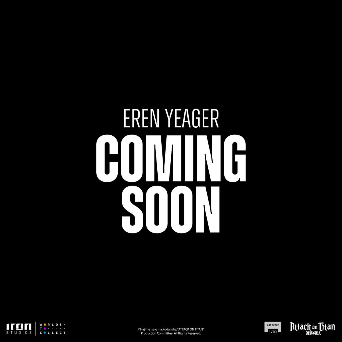 Attack On Titan Eren Yeager 1:10 Art Scale Statue