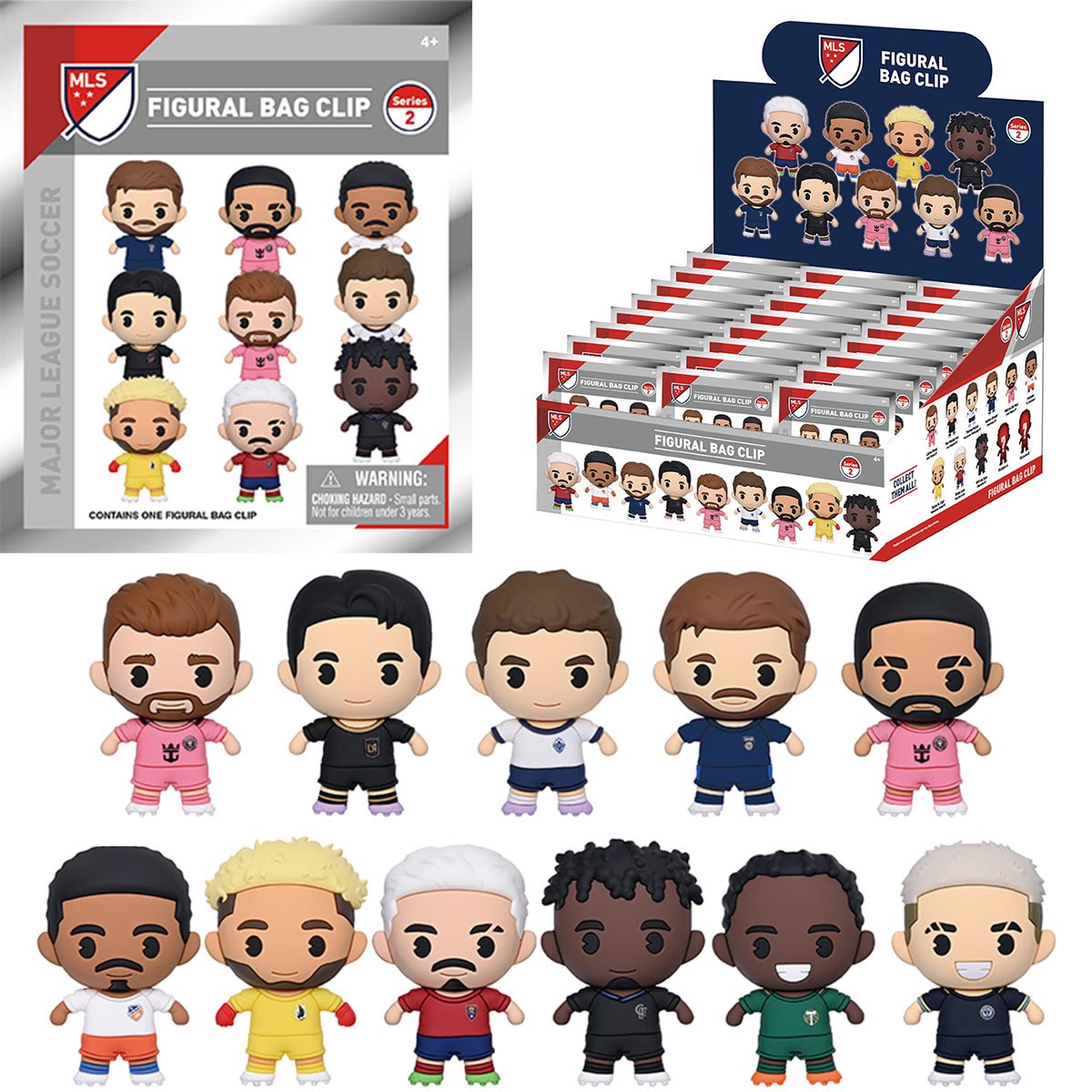 MLS Players Series 2 3D Foam Bag Clip Random 6-Pack
