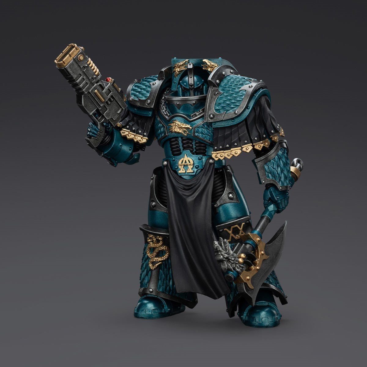 Joy Toy Warhammer The Horus Heresy Alpha Legion Lernaean Terminator with Volkite Charger 1:18 Scale Action Figure