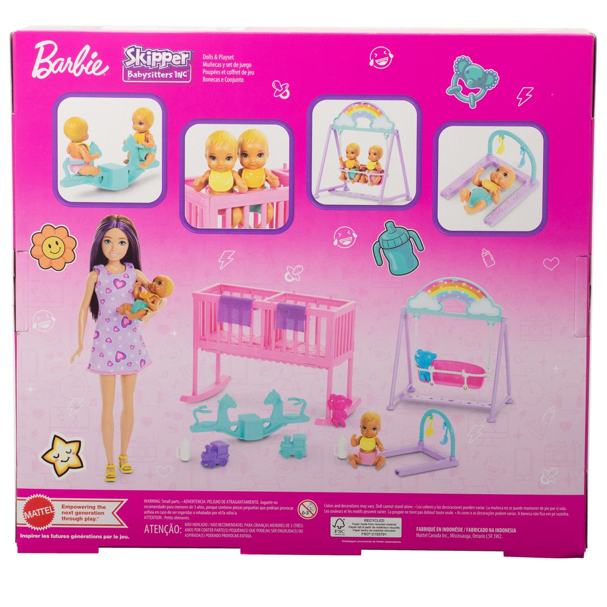 Barbie Twinning Nursery Playset and Doll