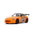 Naruto: Shippuden 2001 Honda S2000 1:24 Scale Die-Cast Metal Vehicle with Figure