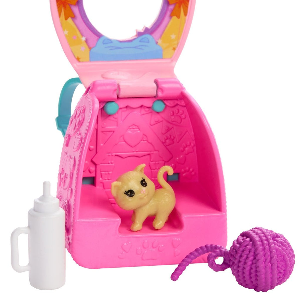 Barbie Family and Friends Club Chelsea Kitty Backpack Doll