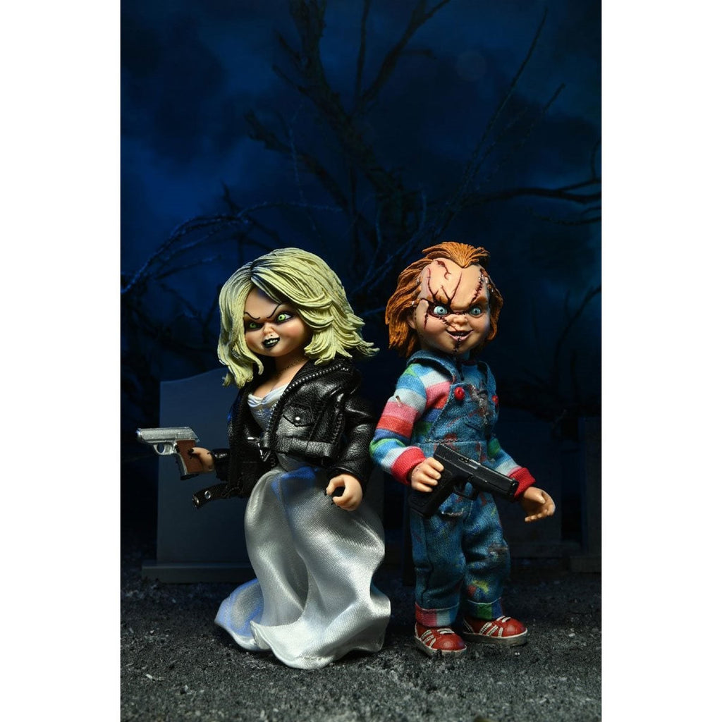 Bride of Chucky Chucky and Tiffany 8-Inch Scale Clothed Action Figure 2-Pack