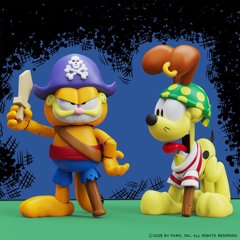 Garfield's Halloween Adventure Pirate Garfield and Pirate Odie Action Figure 2-Pack