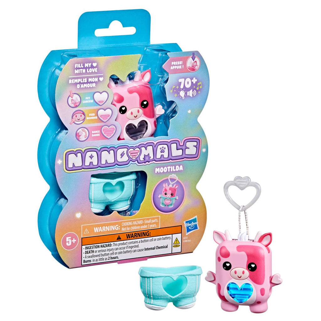 Nano-mals Mootilda the Pink Cow Electronic Pet Toy