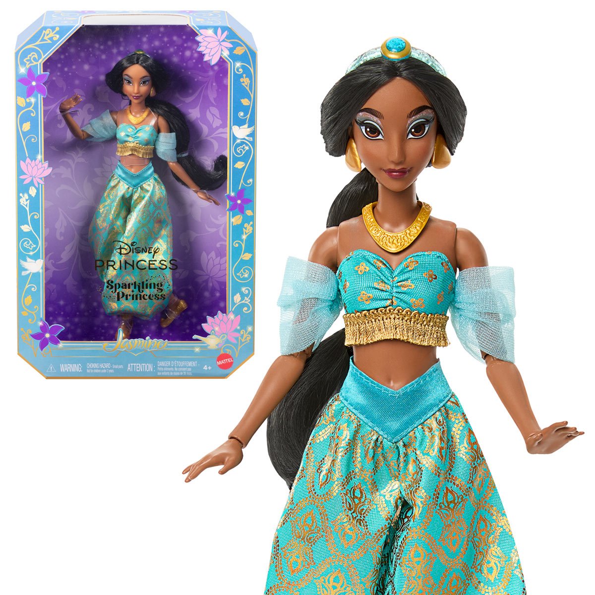 Disney Princess Sparkling Princess Jasmine Fashion Doll