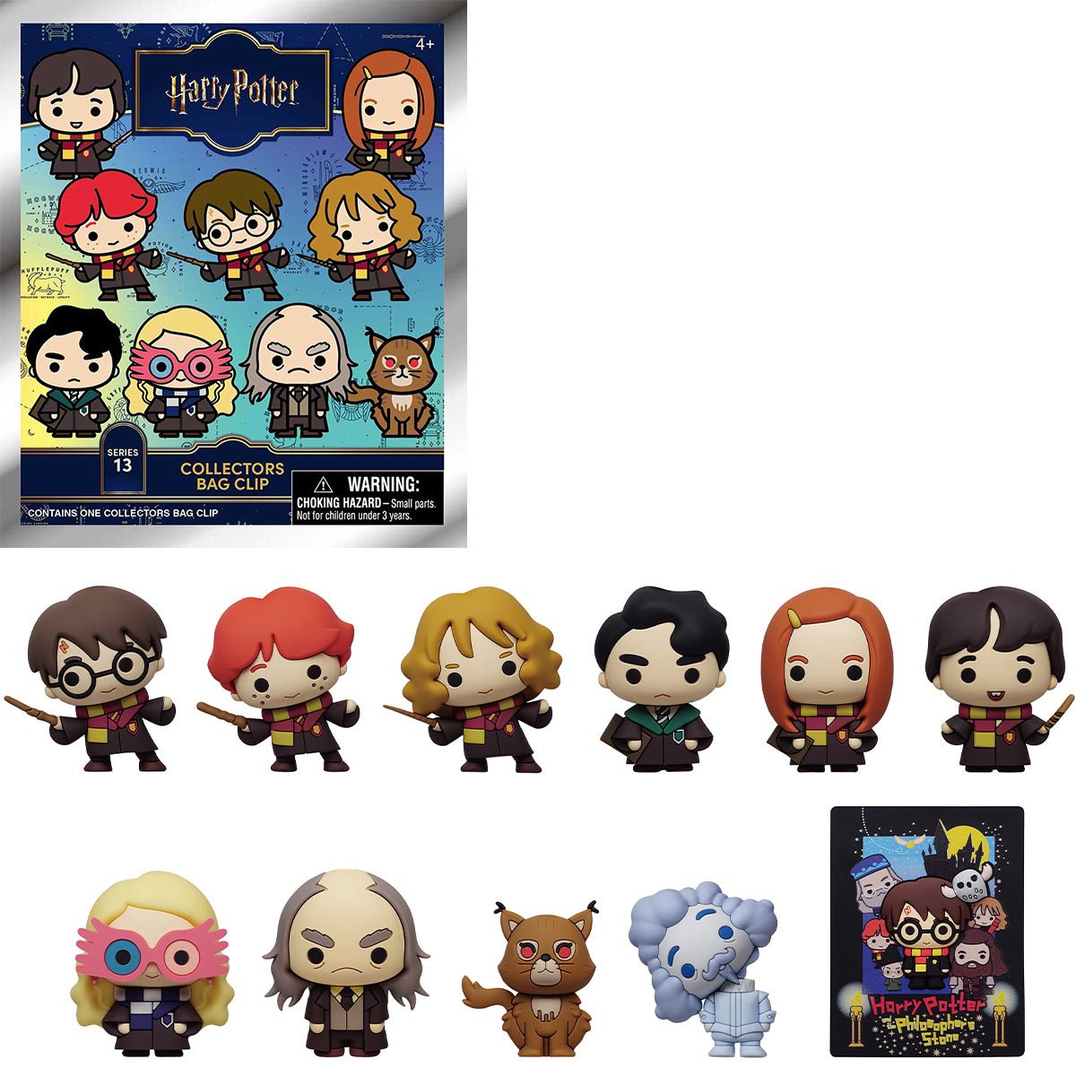 Harry Potter Series 13 3D Foam Bag Clip Random 6-Pack