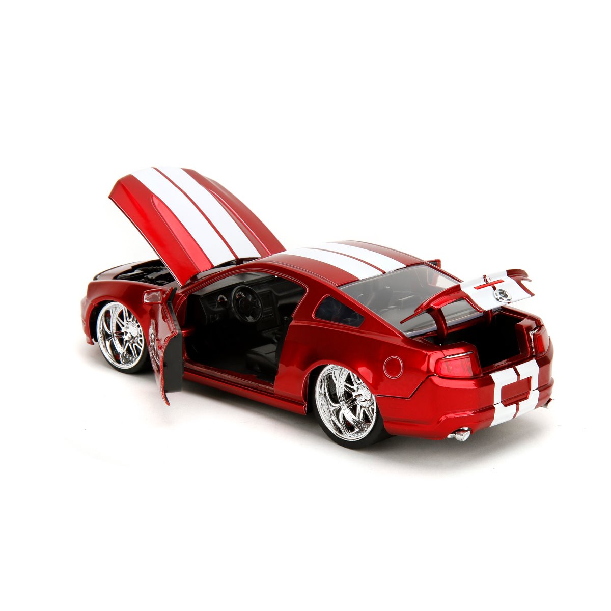 Bigtime Muscle 2010 Red Ford Mustang GT 1:24 Scale Die-Cast Metal Vehicle