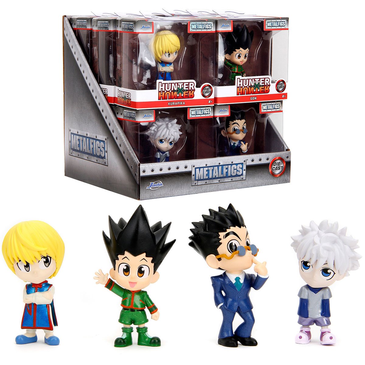 Hunter x Hunter Wave 1 MetalFigs 2 1/2-Inch Die-Cast Metal Mini-Figure Set of 4