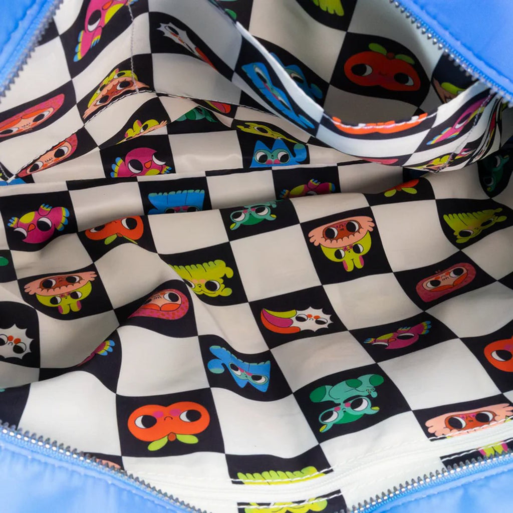 Burger Babie Padded Check Tote Bag