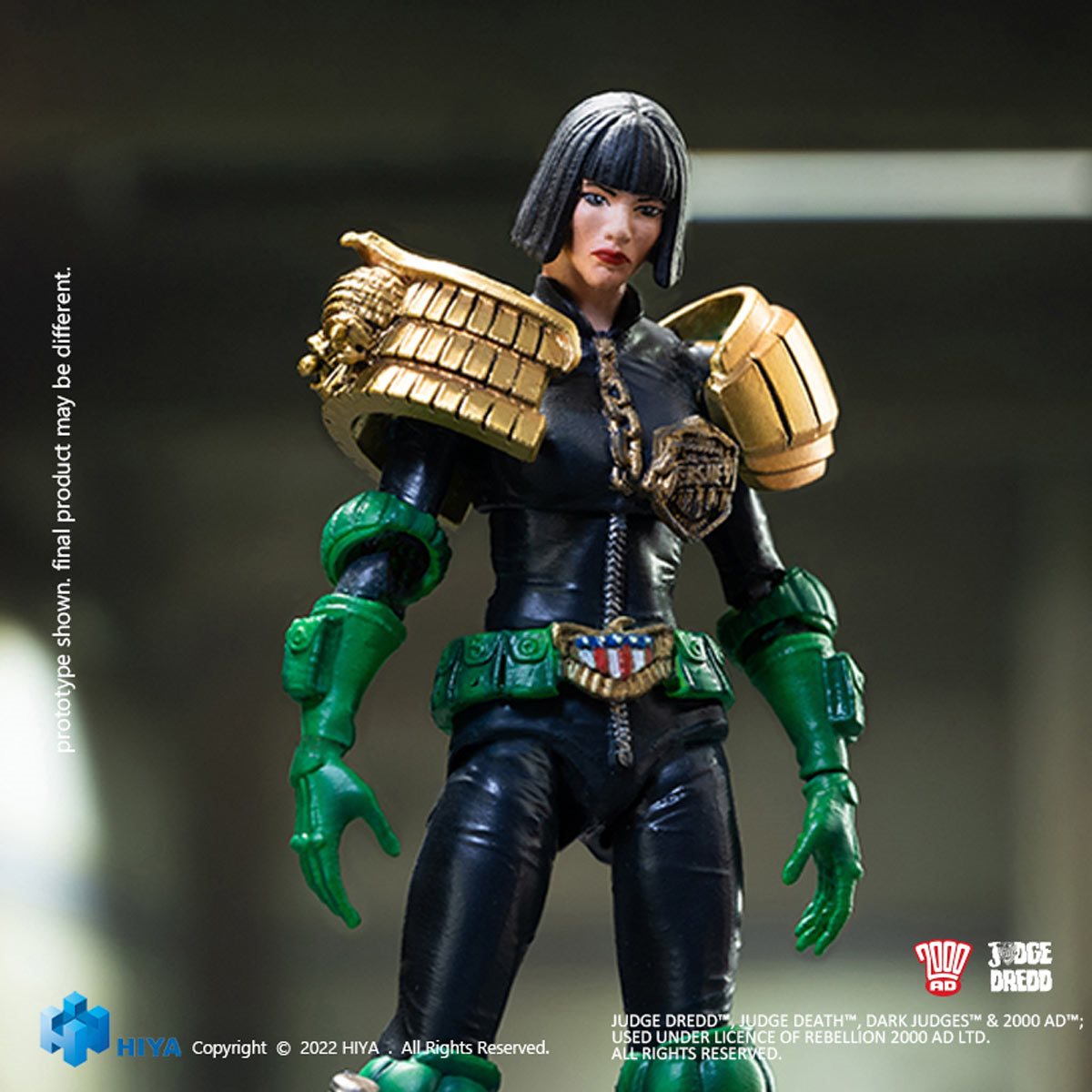 Judge Dredd Judge Hershey Exquisite Mini Series 1:18 Scale Action Figure