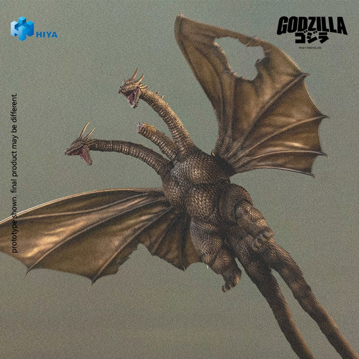 Godzilla vs. King Ghidorah 1991 King Ghidorah Battle Damaged Exquisite Basic Series Action Figure