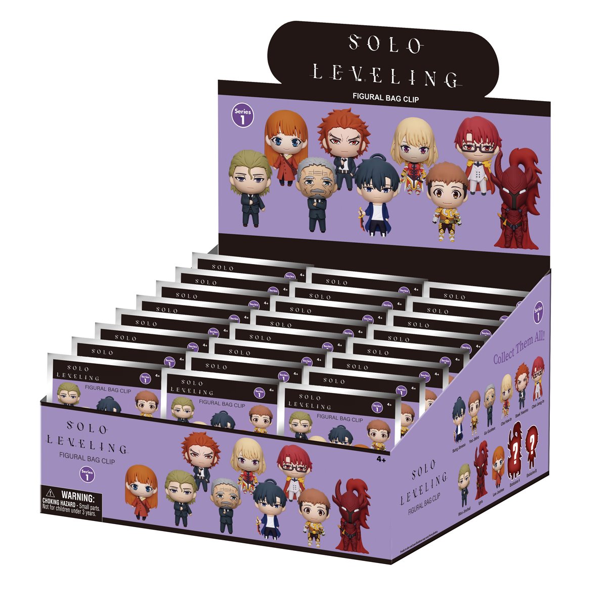 Solo Leveling 3D Foam Bag Clip Random 6-Pack