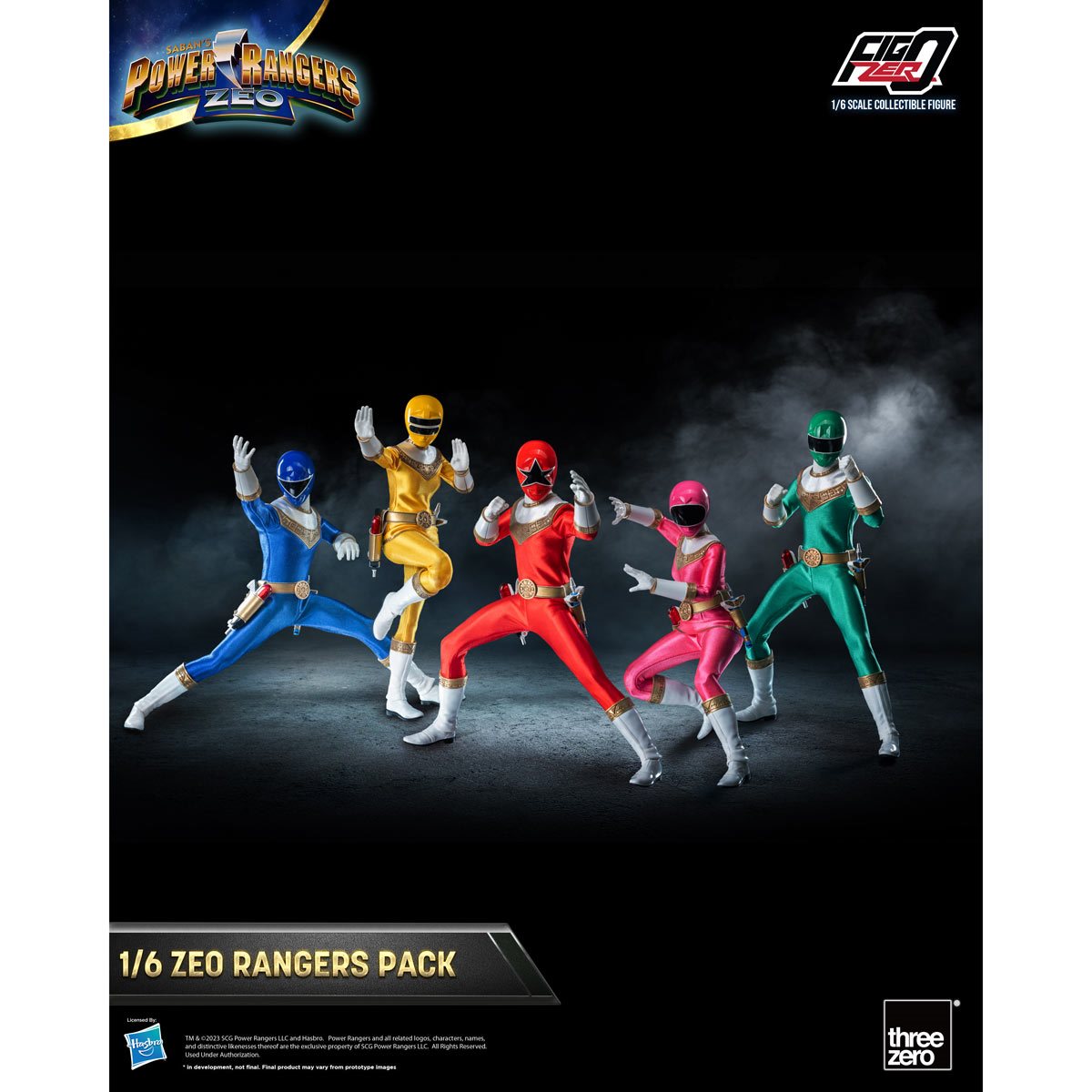 Power Rangers Zeo Rangers FigZero 1:6 Scale Action Figure 5-Pack