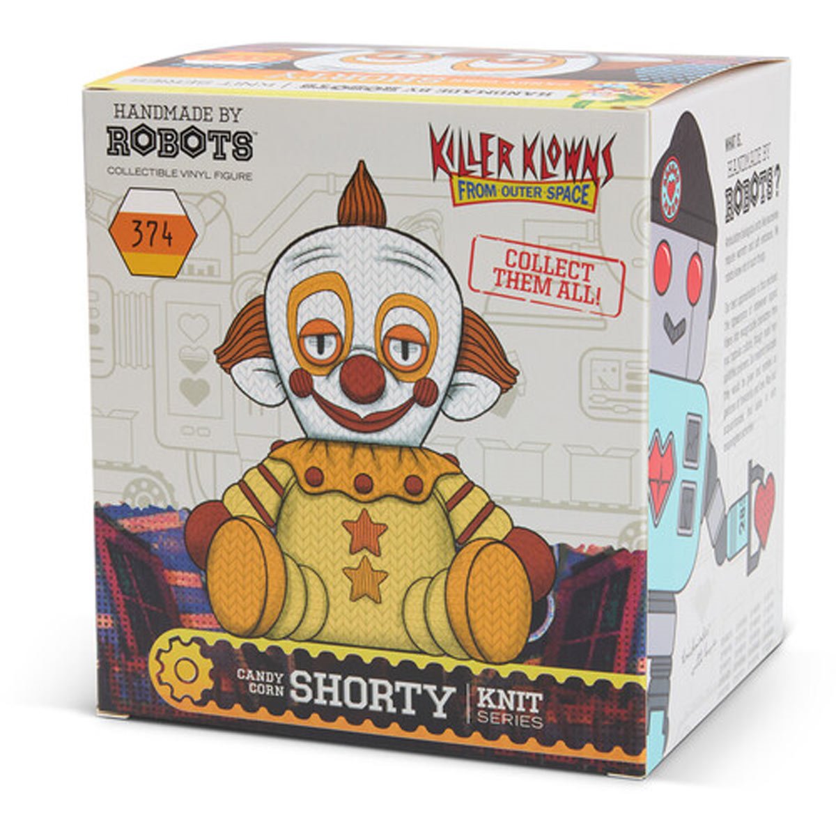 Killer Klowns from Outer Space Shorty #374 Candy Corn Handmade By Robots Vinyl Figure