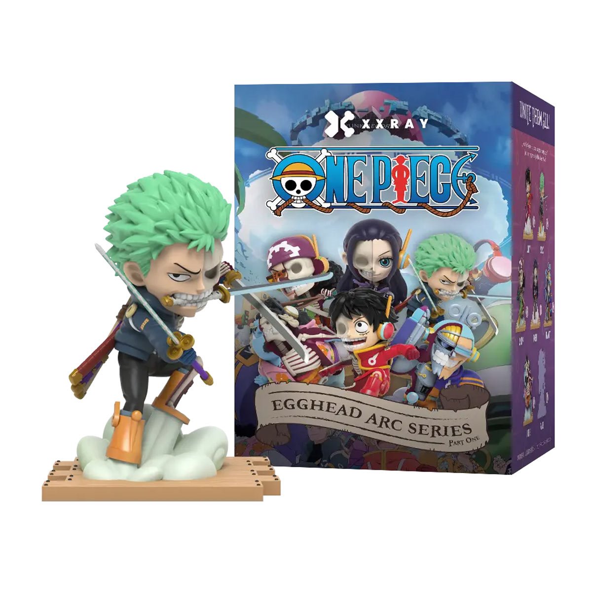 One Piece Series 9 Egghead Arc Edition Part 1 XXRAY Mini-Figure Display Tray of 6