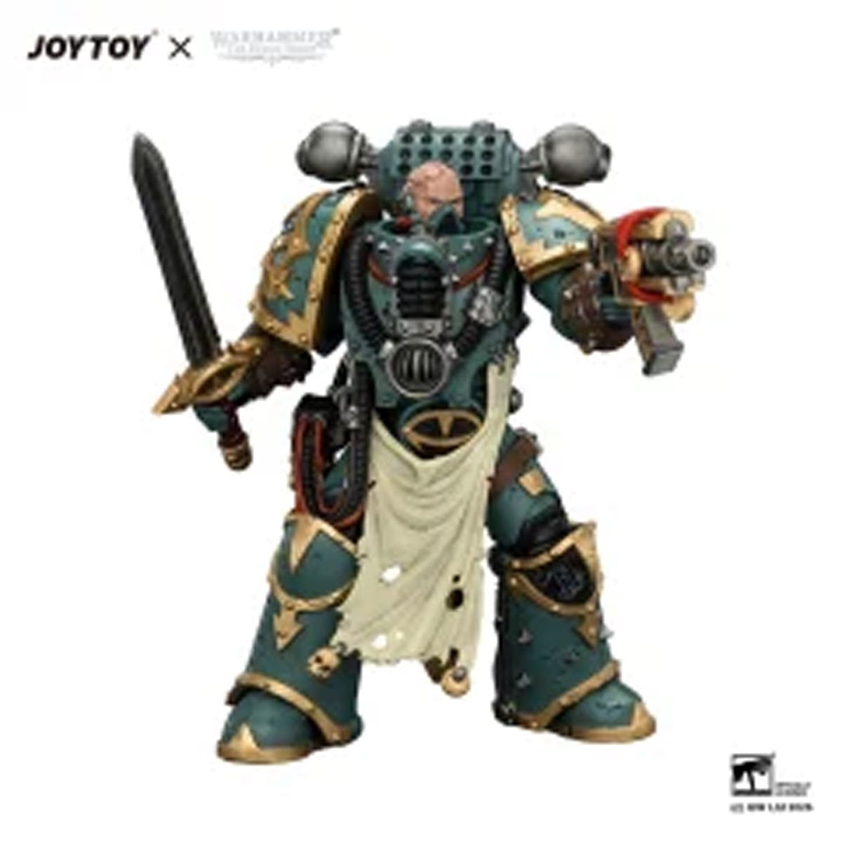 Joy Toy Warhammer Horus Heresy Sons of Horus Maloghurst the Twisted Legion Standard & Bolter 1:18 Scale Action Figure