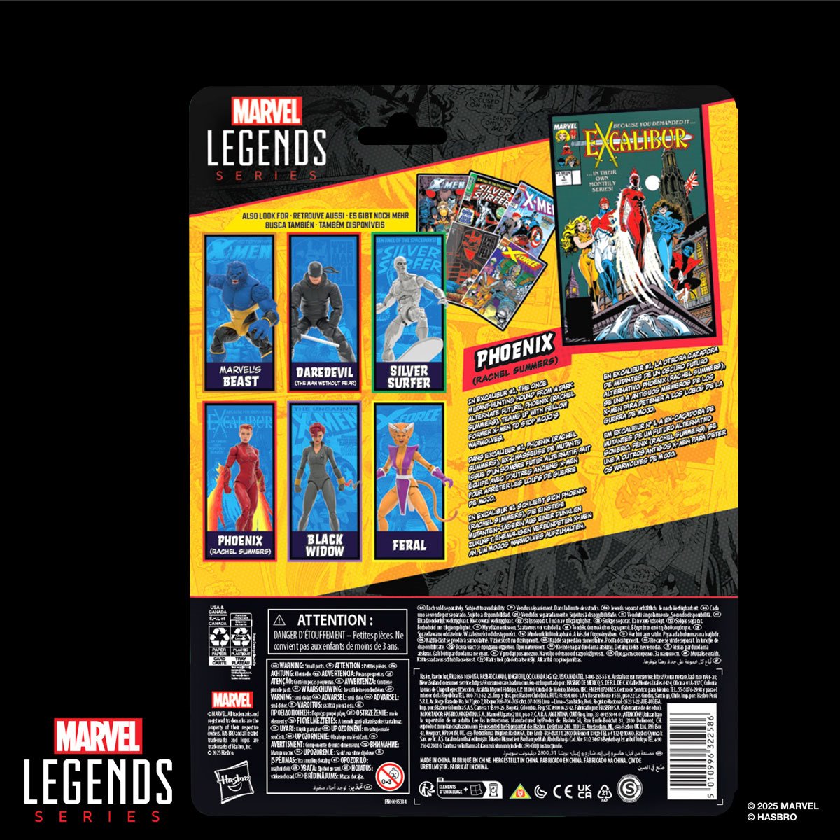 X-Men Marvel Legends Series Phoenix (Rachel Summers) Excalibur 6-Inch Action Figure