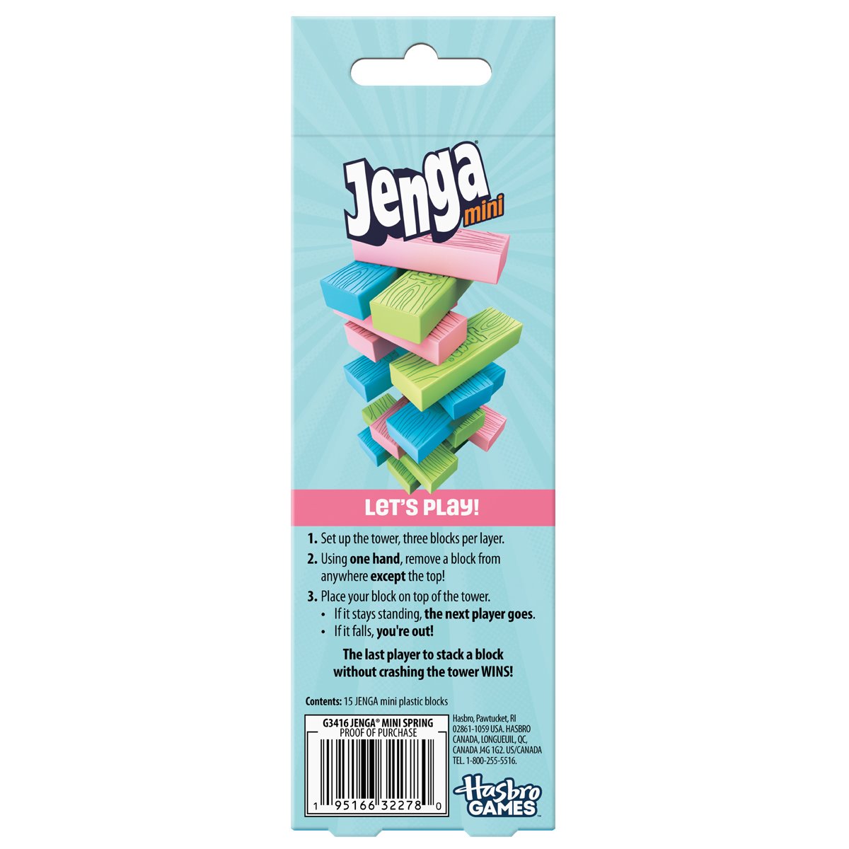 Jenga Mini Spring Edition Game