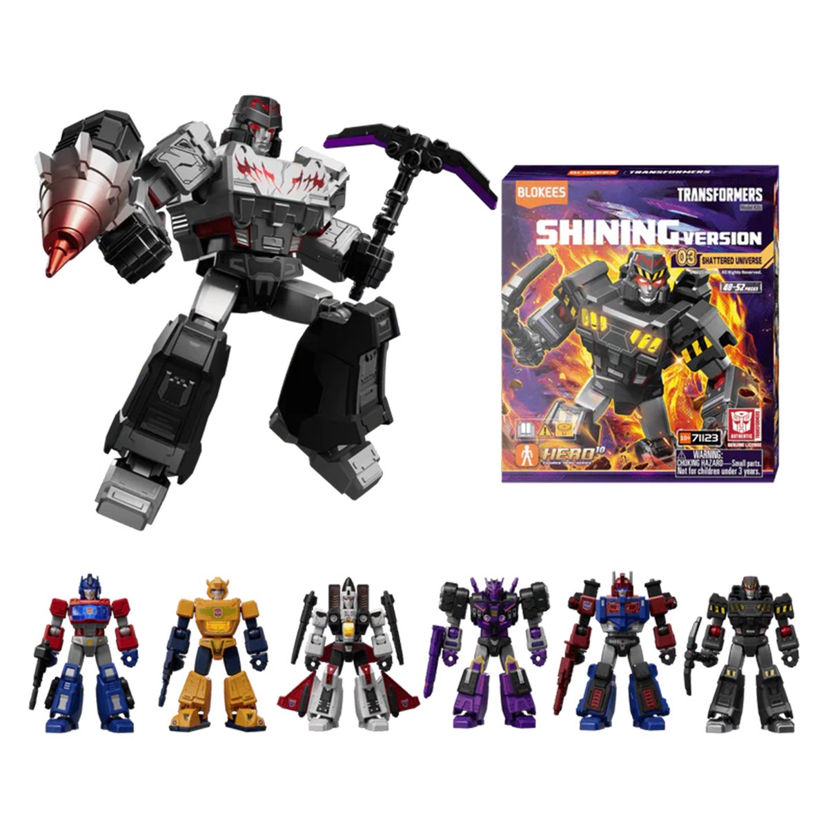 Transformers Shining Version 3 Shattered Universe SV03 Blokees Model Kit Case of 6