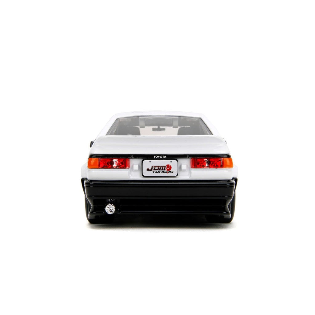 JDM Tuners 1986 AE86 Toyota Trueno White 1:24 Scale Die-Cast Metal Vehicle