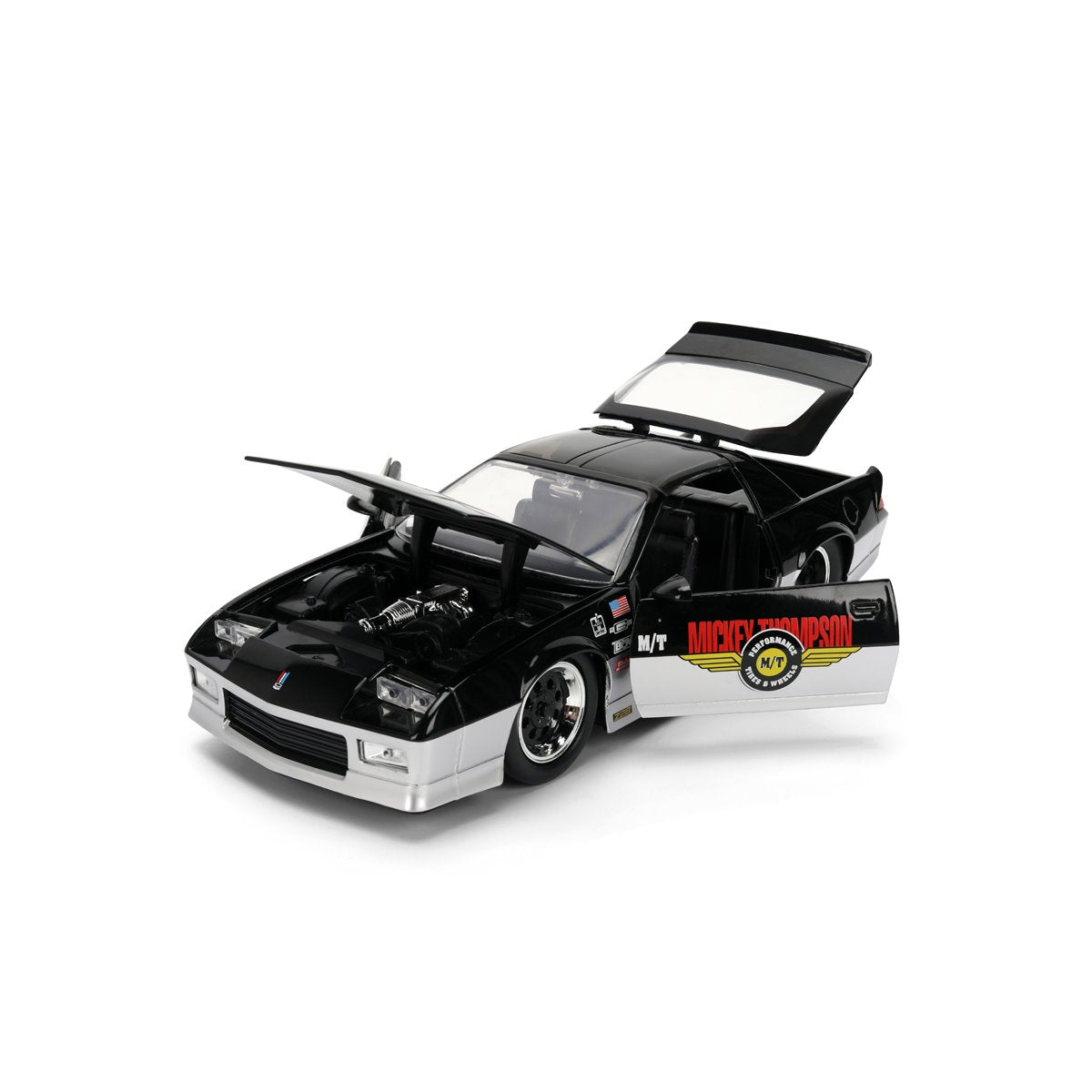 Bigtime Muscle 1985 Chevrolet Camaro Mickey Thompson 1:24 Scale Die-Cast Metal Vehicle