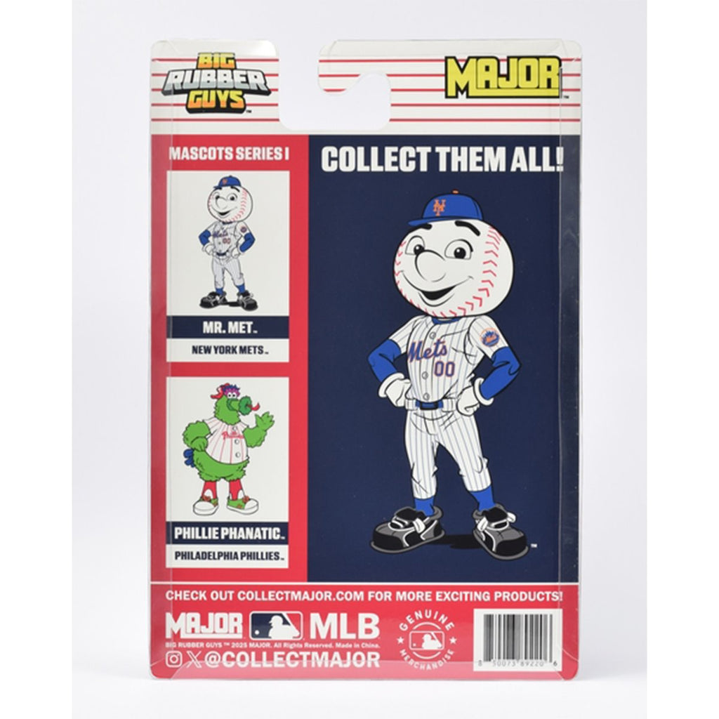 Major Big Rubber Guys MLB Mr. Met Posed Figure