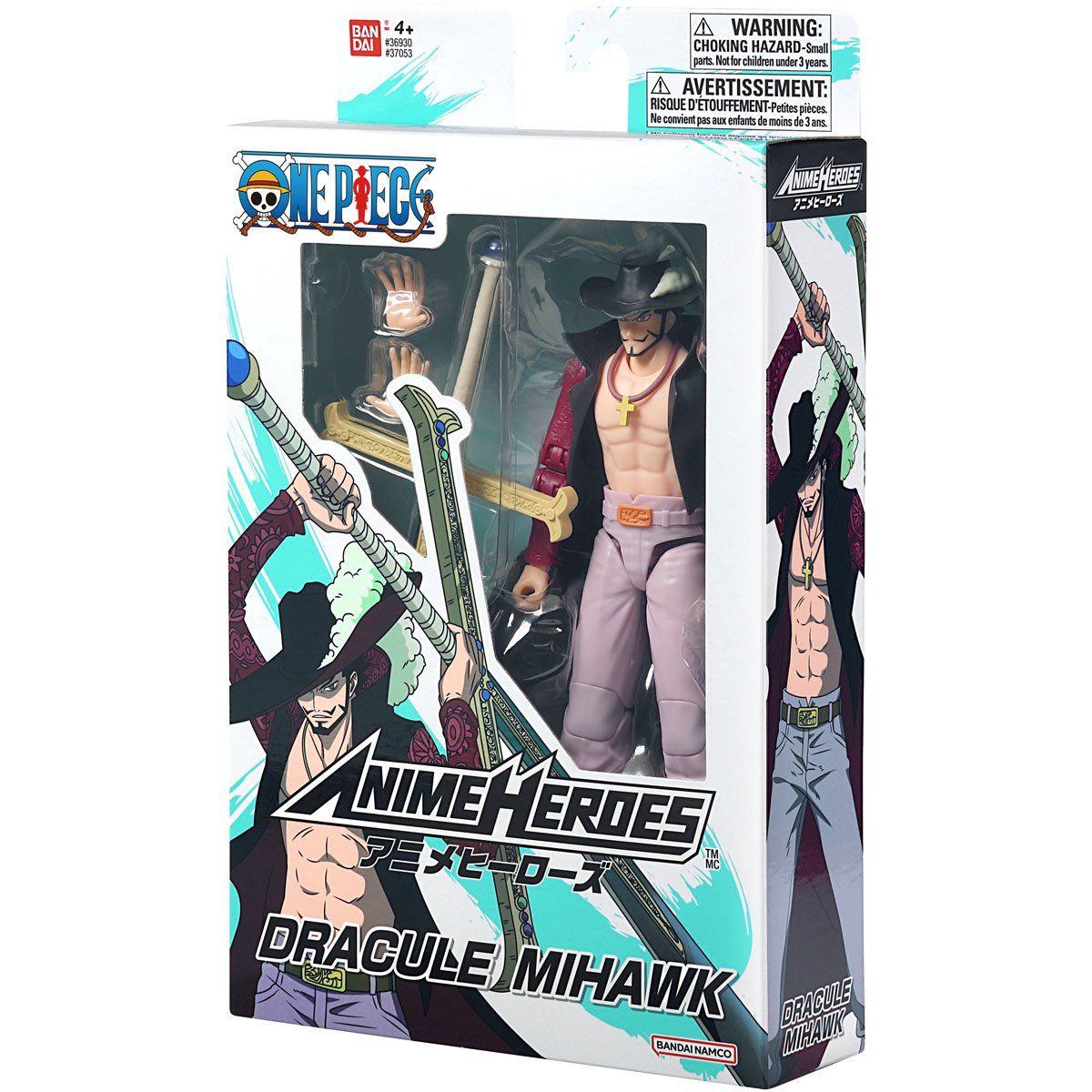 One Piece Anime Heroes Dracule Mihawk Action Figure