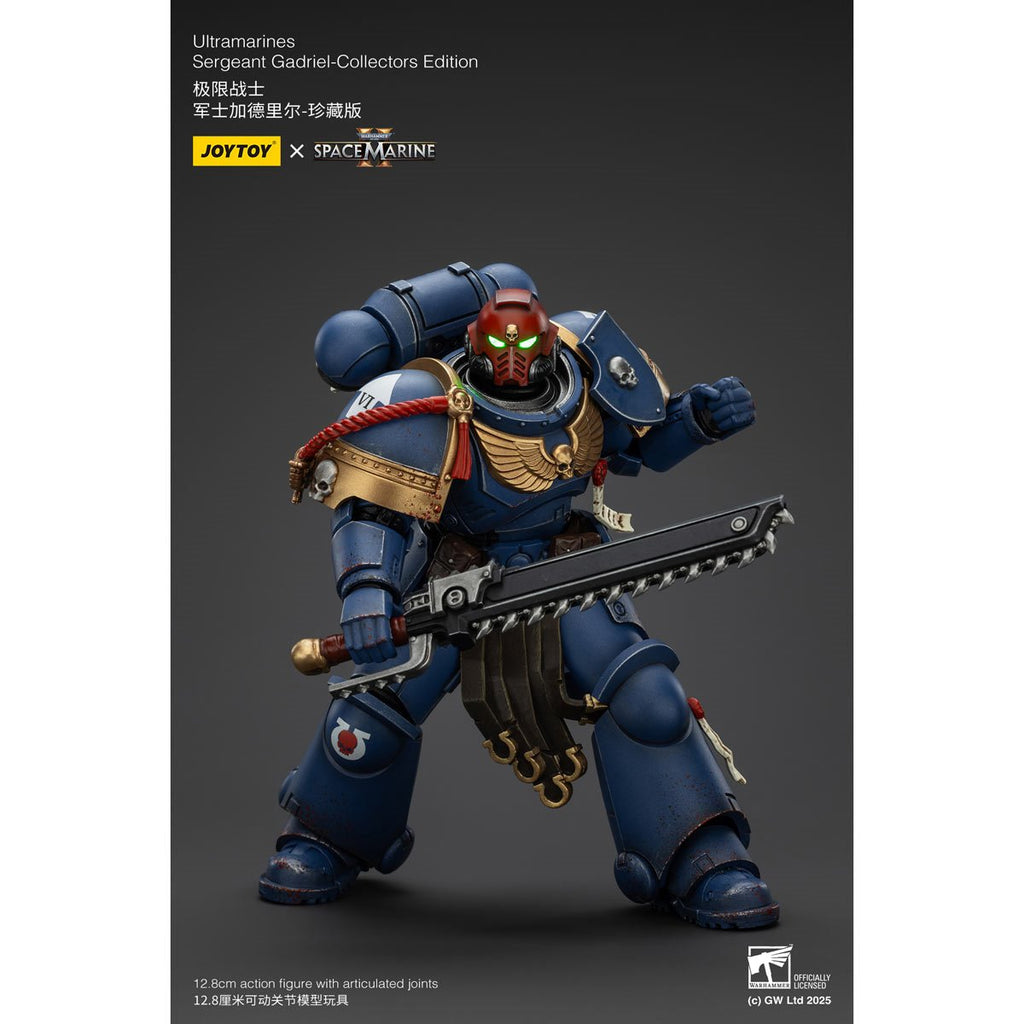 Joy Toy Warhammer Space Marine II Ultramarines Sergeant Gadriel Collectors Edition 1:18 Scale Action Figure
