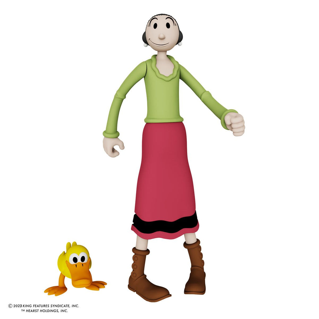 Popeye Power Stars Olive Oyl Retro 5-Inch Action Figure