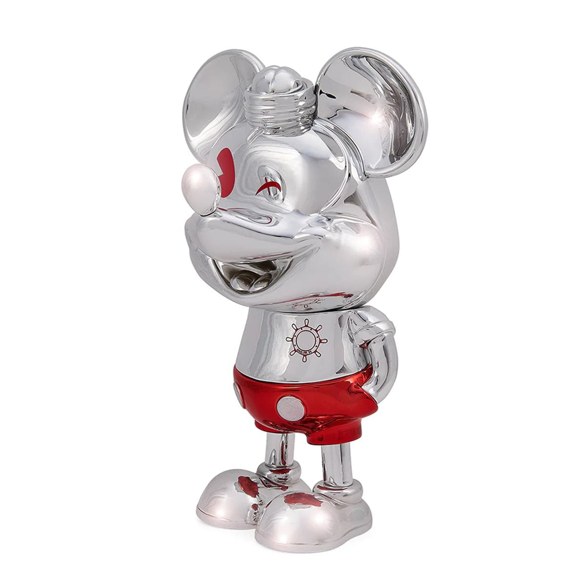 Disney 100 Mickey Mouse Sailor M. Silver-and-Red Electroplate Version 8-Inch Collectible Vinyl Figure - Limited Edition