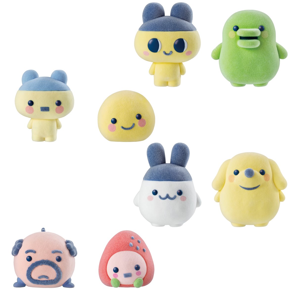 Tamagotchi Otomodachi Doll Flocked Mini-Figure Case of 12