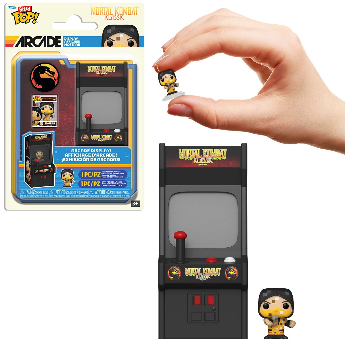 Mortal Kombat Scorpion Funko Bitty Pop! Arcade Cabinet