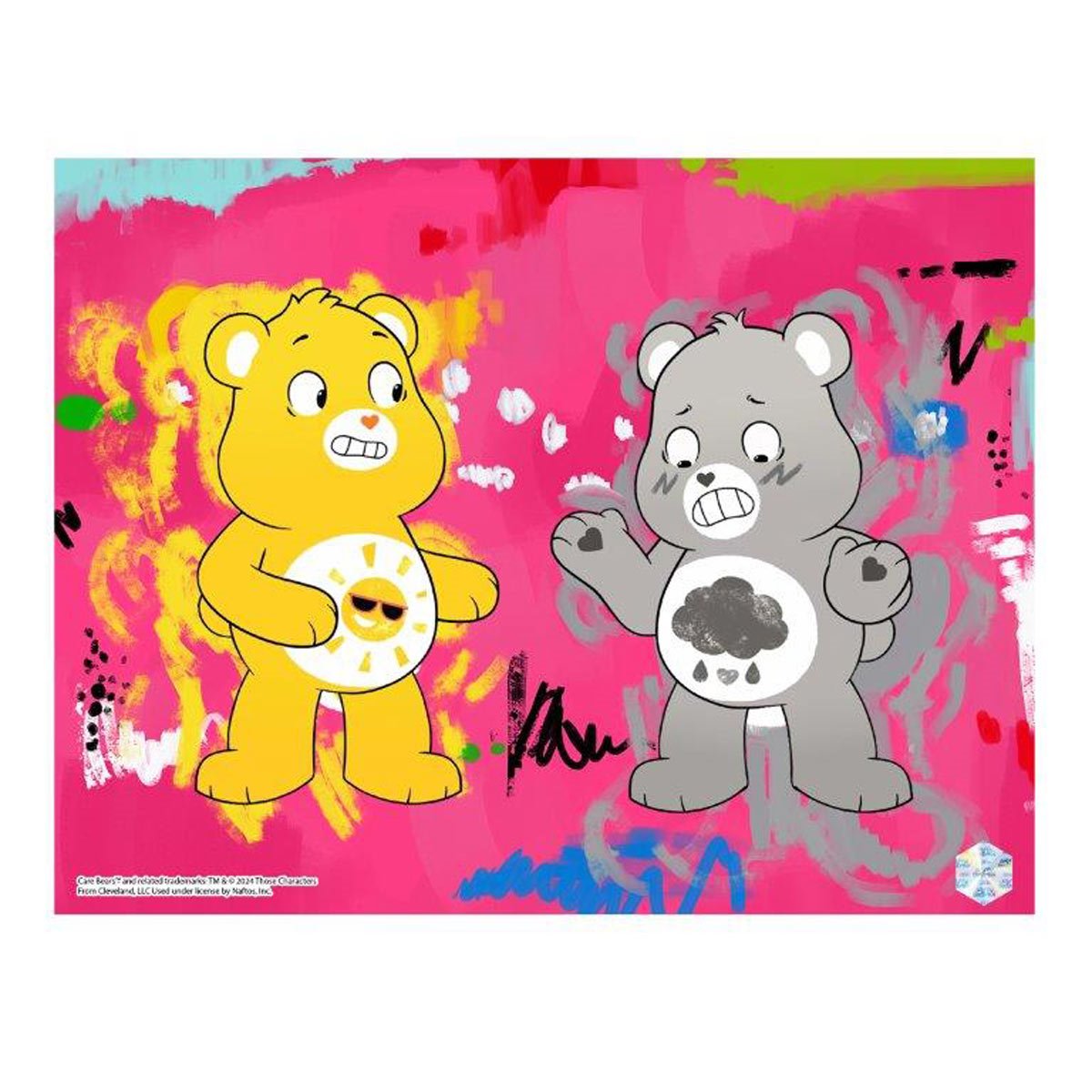 Care Bears Once Upon a Rainbow #1101 Animation Cel Artist Edition Framed Art Print