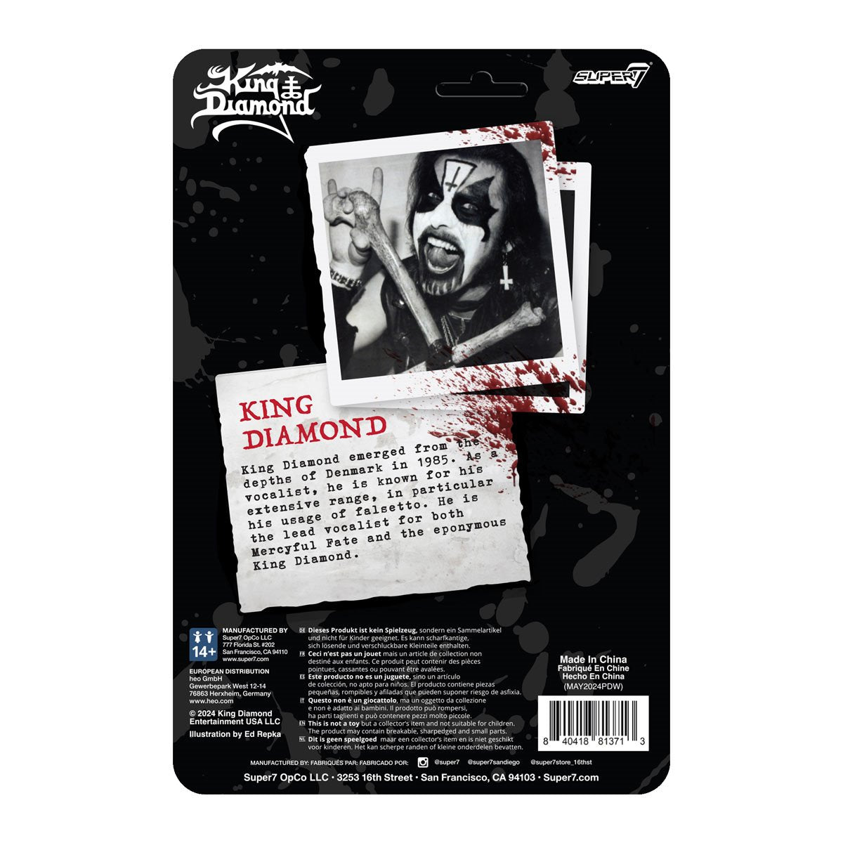 King Diamond 3 3/4-Inch ReAction Figure